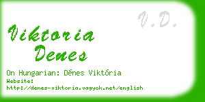 viktoria denes business card